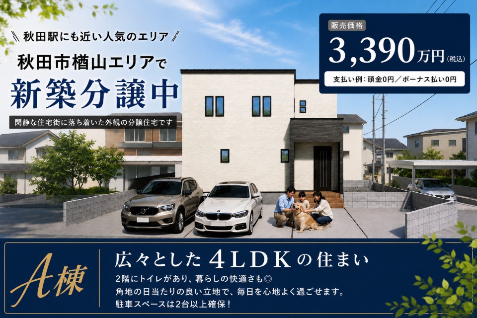 楢山本町新築分譲住宅A棟